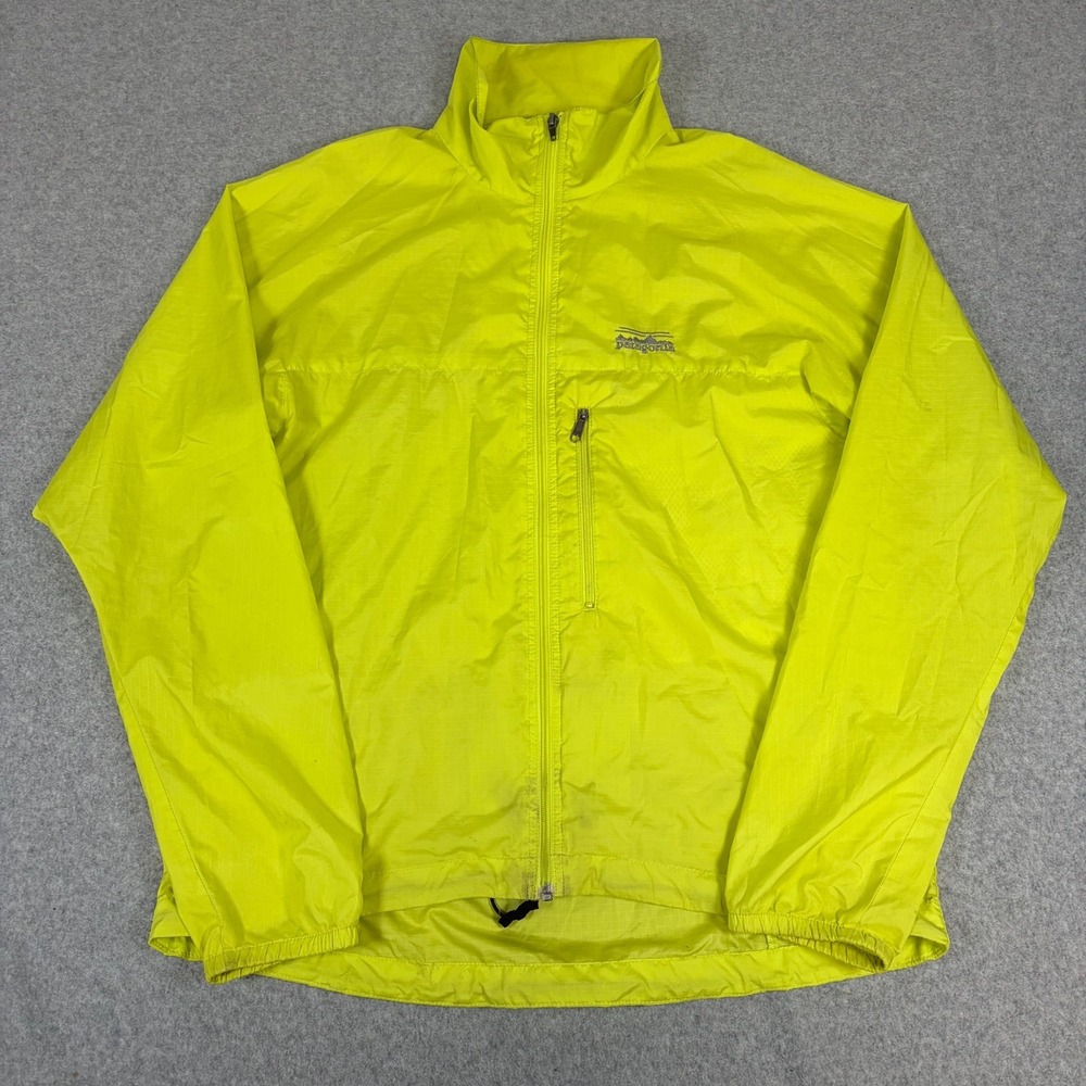 Vintage Patagonia Velocity Shell Jacket Womens Small Yellow Gorpcore Outdoors